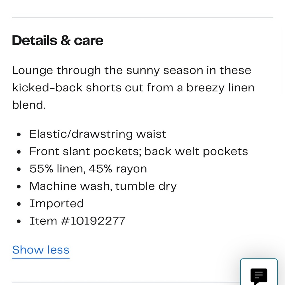 Caslon Linen Blend Shorts - Picture 3 of 7